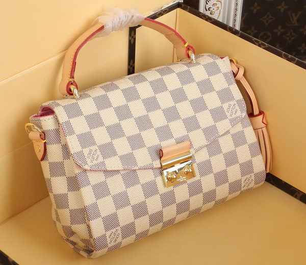 Louis Vuitton N41581 Damier Azur Canvas CROISETTE Bag Louis Vuitton N41581 Damier Azur Canvas CROISETTE Bag