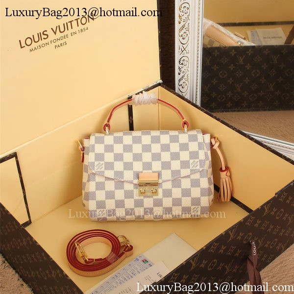 Louis Vuitton N41581 Damier Azur Canvas CROISETTE Bag Louis Vuitton N41581 Damier Azur Canvas CROISETTE Bag