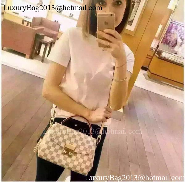 Louis Vuitton N41581 Damier Azur Canvas CROISETTE Bag Louis Vuitton N41581 Damier Azur Canvas CROISETTE Bag