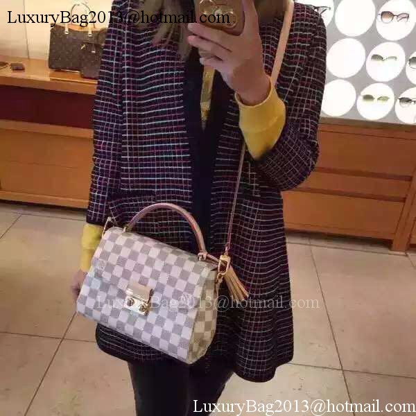 Louis Vuitton N41581 Damier Azur Canvas CROISETTE Bag Louis Vuitton N41581 Damier Azur Canvas CROISETTE Bag