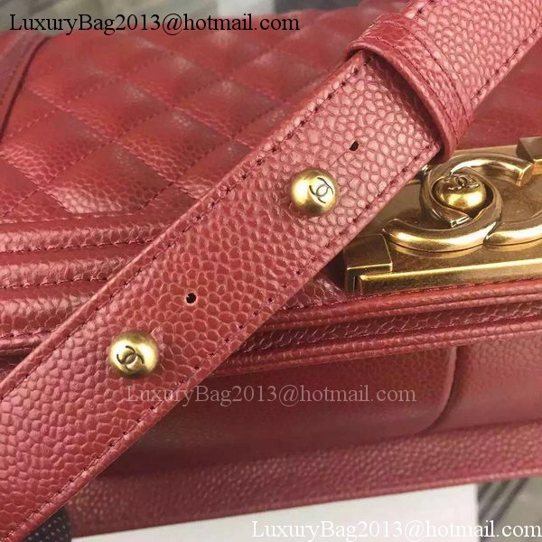 Chanel Boy Flap Shoulder Bag Burgundy Original Calfskin Leather A8708 Bronze Chanel Boy Flap Shoulder Bag Burgundy Original Calfskin Leather A8708 Bronze