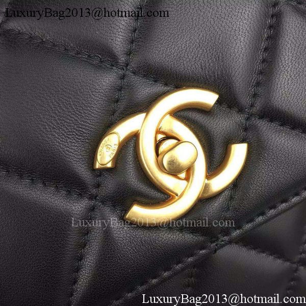 Chanel Classic Top Flap Bag Black Original Leather A98079 Gold Chanel Classic Top Flap Bag Black Original Leather A98079 Gold