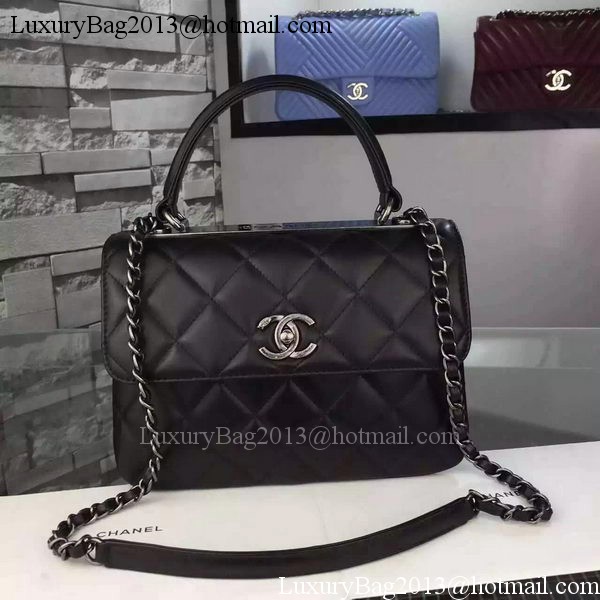 Chanel Classic Top Flap Bag Black Original Leather A98079 Silver Chanel Classic Top Flap Bag Black Original Leather A98079 Silver