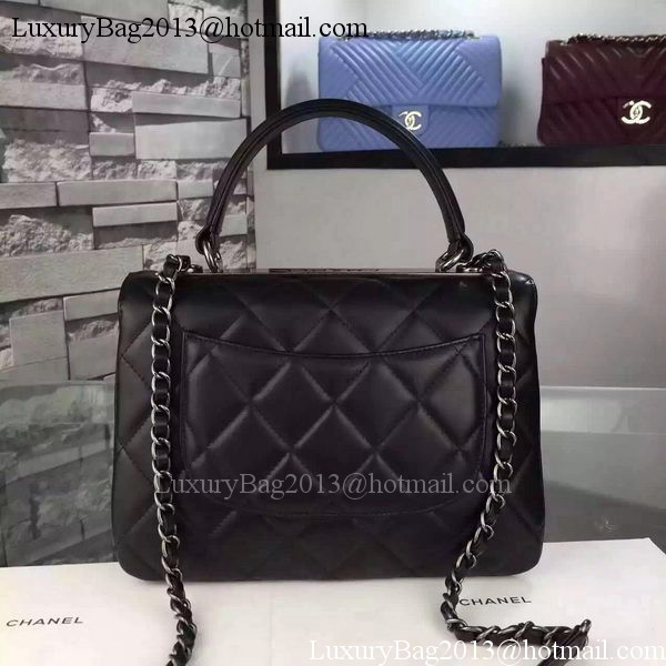 Chanel Classic Top Flap Bag Black Original Leather A98079 Silver Chanel Classic Top Flap Bag Black Original Leather A98079 Silver