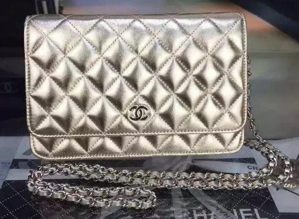 Chanel mini Flap Bag Gold Cannage Pattern A8373 Silver Chanel mini Flap Bag Gold Cannage Pattern A8373 Silver
