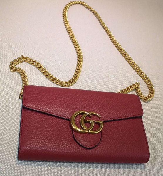 Gucci GG Marmont Leather mini Chain Bag 401232 Rose Gucci GG Marmont Leather mini Chain Bag 401232 Rose