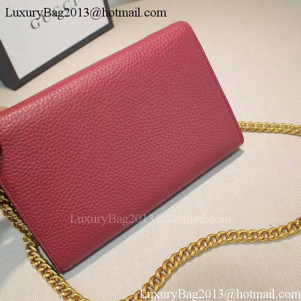 Gucci GG Marmont Leather mini Chain Bag 401232 Rose Gucci GG Marmont Leather mini Chain Bag 401232 Rose