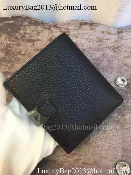 Hermes Bi-Fold Wallet Togo Leather H512 Black Hermes Bi-Fold Wallet Togo Leather H512 Black