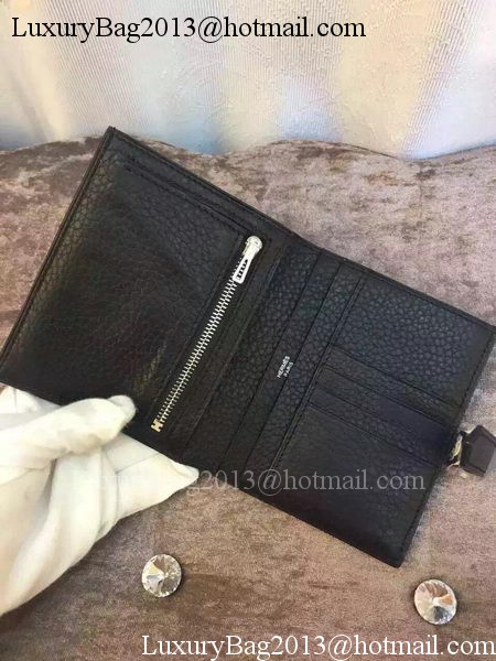 Hermes Bi-Fold Wallet Togo Leather H512 Black Hermes Bi-Fold Wallet Togo Leather H512 Black