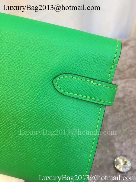 Hermes Kelly Wallet Epsom Leather H009 Green Hermes Kelly Wallet Epsom Leather H009 Green