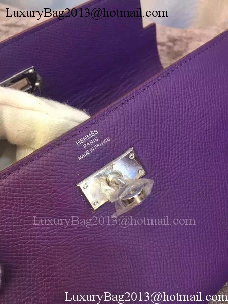 Hermes Kelly Wallet Epsom Leather H009 Violet Hermes Kelly Wallet Epsom Leather H009 Violet