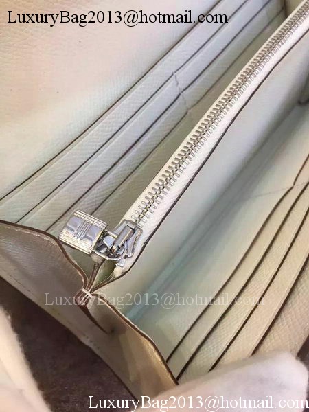 Hermes Kelly Wallet Epsom Leather H009 White Hermes Kelly Wallet Epsom Leather H009 White