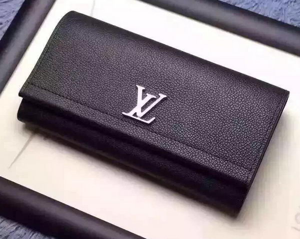 Louis Vuitton LOCKME II Wallet M62350 Black Louis Vuitton LOCKME II Wallet M62350 Black