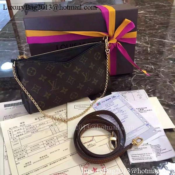 Louis Vuitton M41638 Black Monogram Canvas PALLAS Clutch Louis Vuitton M41638 Black Monogram Canvas PALLAS Clutch