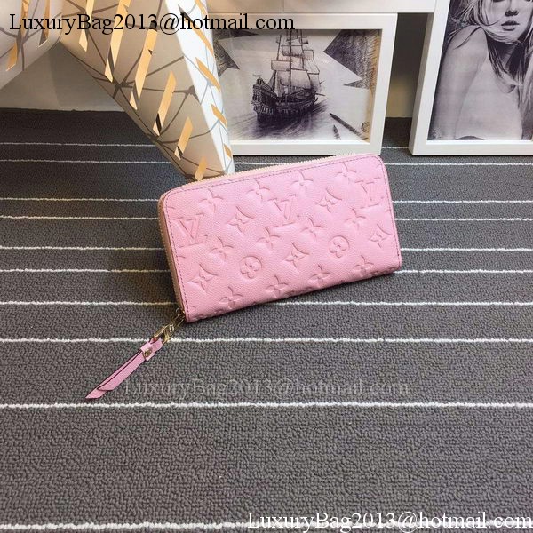 Louis Vuitton Monogram Empreinte Zippy Wallet X60017 Pink Louis Vuitton Monogram Empreinte Zippy Wallet X60017 Pink
