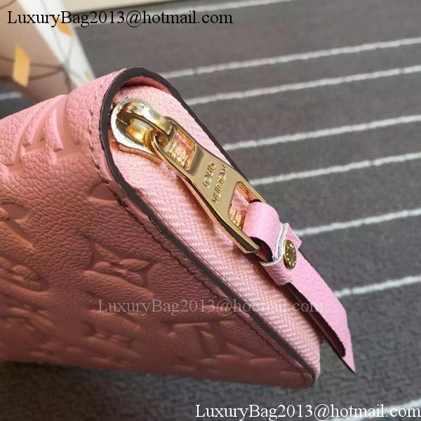 Louis Vuitton Monogram Empreinte Zippy Wallet X60017 Pink Louis Vuitton Monogram Empreinte Zippy Wallet X60017 Pink