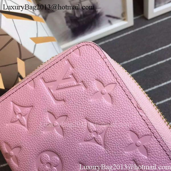 Louis Vuitton Monogram Empreinte Zippy Wallet X60017 Pink Louis Vuitton Monogram Empreinte Zippy Wallet X60017 Pink