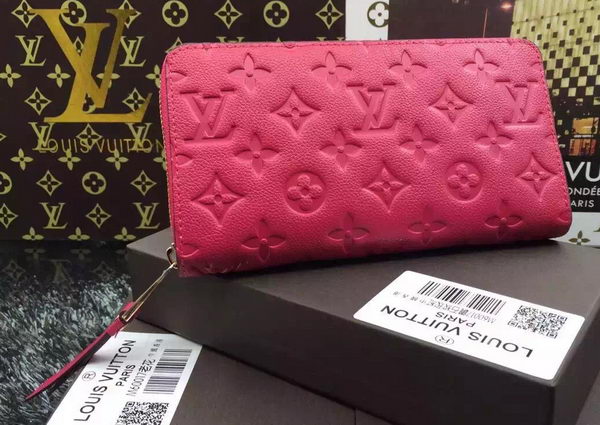 Louis Vuitton Monogram Empreinte Zippy Wallet X60017 Rose Louis Vuitton Monogram Empreinte Zippy Wallet X60017 Rose