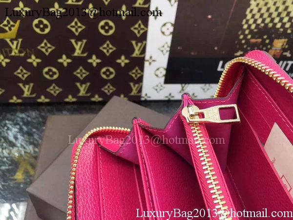 Louis Vuitton Monogram Empreinte Zippy Wallet X60017 Rose Louis Vuitton Monogram Empreinte Zippy Wallet X60017 Rose