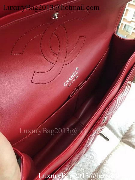 Chanel Classic Flap Bag Burgundy Original Patent Leather A1113 Silver Chanel Classic Flap Bag Burgundy Original Patent Leather A1113 Silver