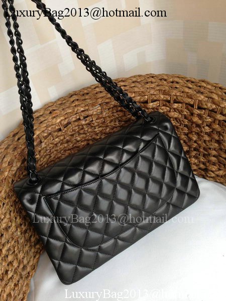 Chanel Classic Flap Bag Original Lambskin Leather A1113 Black Chanel Classic Flap Bag Original Lambskin Leather A1113 Black