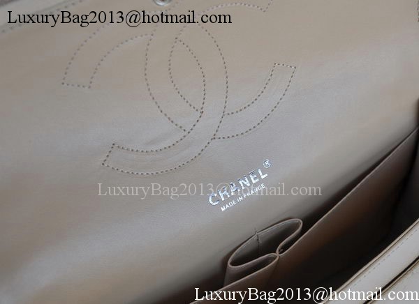 Chanel Jumbo Double Flaps Bag Apricot Cannage Pattern A36097 Silver Chanel Jumbo Double Flaps Bag Apricot Cannage Pattern A36097 Silver