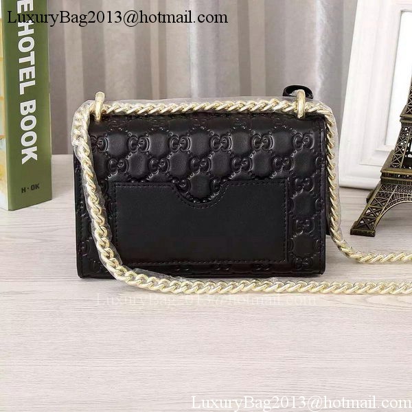 Gucci Padlock Gucci Signature Shoulder Bag 409487 Black Gucci Padlock Gucci Signature Shoulder Bag 409487 Black