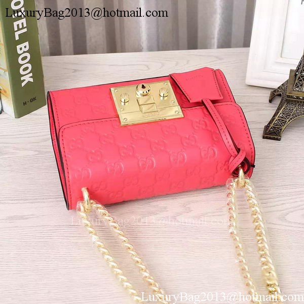 Gucci Padlock Gucci Signature Shoulder Bag 409487 Pink Gucci Padlock Gucci Signature Shoulder Bag 409487 Pink