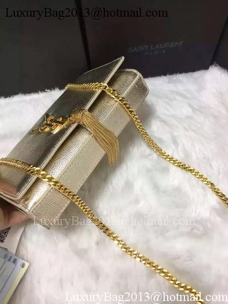 Yves Saint Laurent Cross-body Shoulder Bag Y9014 Gold Yves Saint Laurent Cross-body Shoulder Bag Y9014 Gold