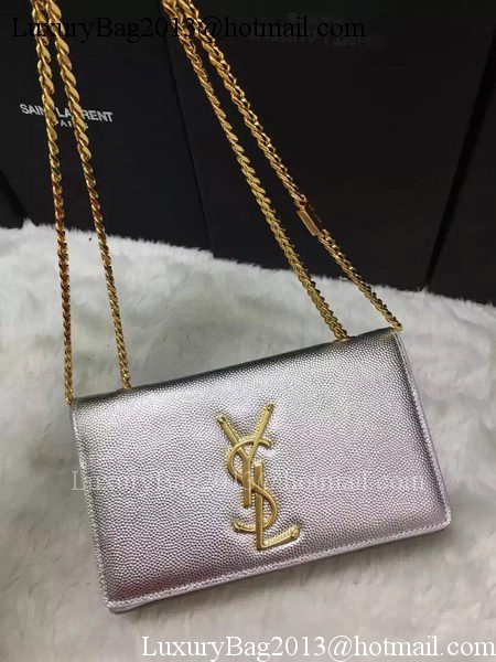 Yves Saint Laurent Cross-body Shoulder Bag Y9015 Silver Yves Saint Laurent Cross-body Shoulder Bag Y9015 Silver