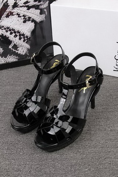 Yves Saint Laurent 100mm Sandal YSL293 Black Yves Saint Laurent 100mm Sandal YSL293 Black