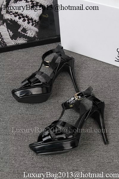Yves Saint Laurent 100mm Sandal YSL293 Black Yves Saint Laurent 100mm Sandal YSL293 Black