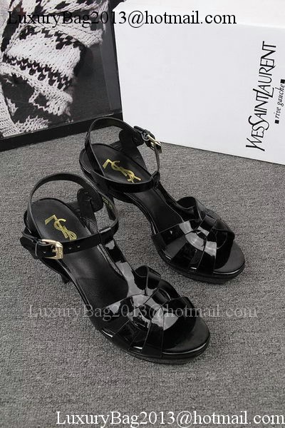 Yves Saint Laurent 100mm Sandal YSL293 Black Yves Saint Laurent 100mm Sandal YSL293 Black