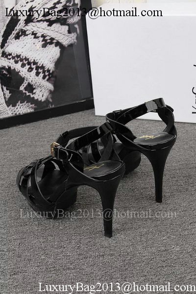 Yves Saint Laurent 100mm Sandal YSL293 Black Yves Saint Laurent 100mm Sandal YSL293 Black