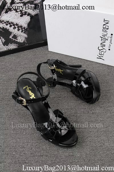 Yves Saint Laurent 100mm Sandal YSL293 Black Yves Saint Laurent 100mm Sandal YSL293 Black