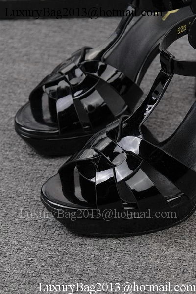 Yves Saint Laurent 100mm Sandal YSL293 Black Yves Saint Laurent 100mm Sandal YSL293 Black
