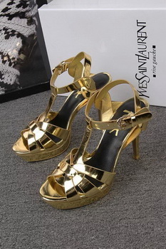 Yves Saint Laurent 100mm Sandal YSL293 Gold Yves Saint Laurent 100mm Sandal YSL293 Gold