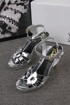 Yves Saint Laurent 100mm Sandal YSL293 Silver Yves Saint Laurent 100mm Sandal YSL293 Silver
