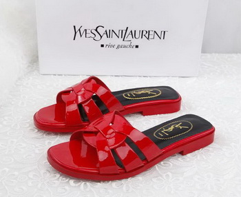 Yves Saint Laurent Patent Leather Slipper YSL287 Red Yves Saint Laurent Patent Leather Slipper YSL287 Red