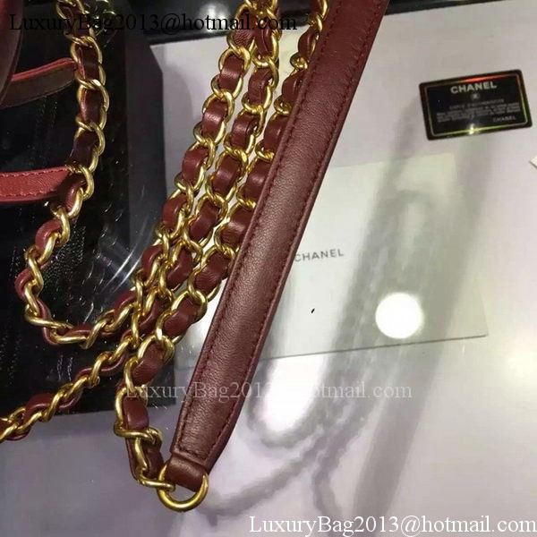 Chanel Shoulder Bag Original Calfskin Leather CHA6678 Burgundy Chanel Shoulder Bag Original Calfskin Leather CHA6678 Burgundy