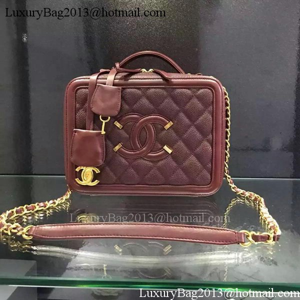 Chanel Shoulder Bag Original Calfskin Leather CHA6678 Burgundy Chanel Shoulder Bag Original Calfskin Leather CHA6678 Burgundy