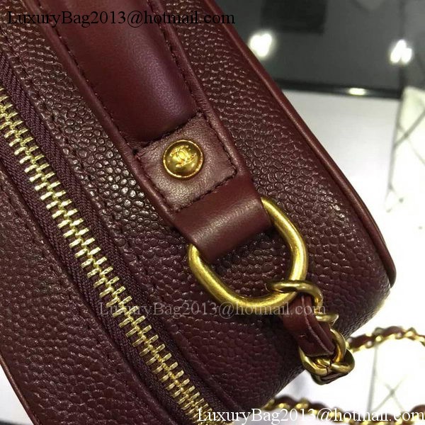 Chanel Shoulder Bag Original Calfskin Leather CHA6678 Burgundy Chanel Shoulder Bag Original Calfskin Leather CHA6678 Burgundy