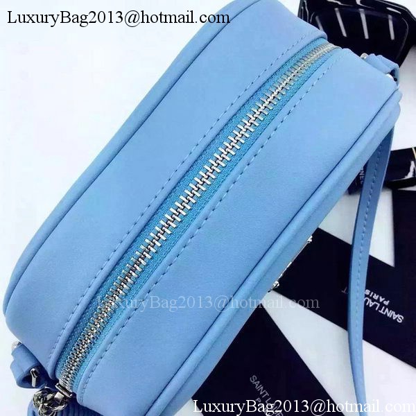 Yves Saint Laurent Monogram Blogger Bag Y16SS SKyBlue Yves Saint Laurent Monogram Blogger Bag Y16SS SKyBlue