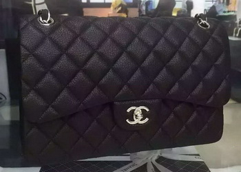Chanel Classic Flap Bag Original Deerskin Leather CHA5212 Black Chanel Classic Flap Bag Original Deerskin Leather CHA5212 Black