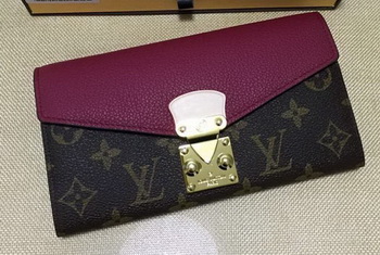 Louis Vuitton Monogram Canvas PALLAS WALLET M58413 Purple Louis Vuitton Monogram Canvas PALLAS WALLET M58413 Purple