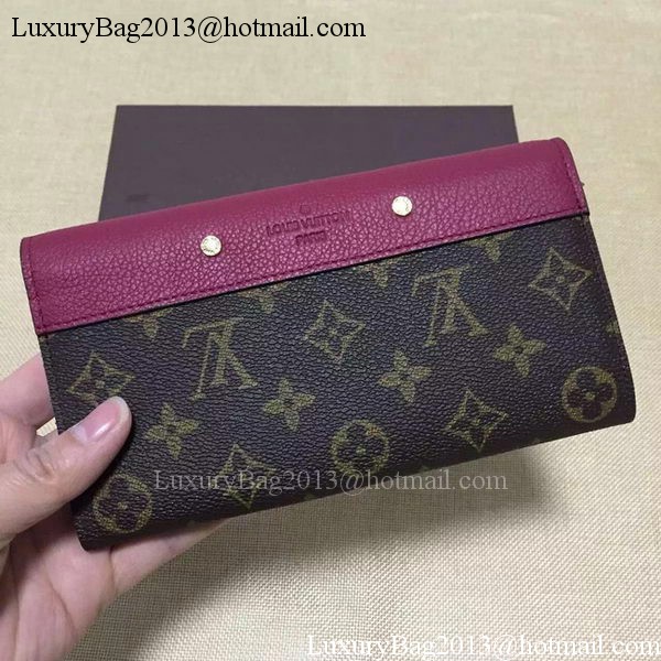Louis Vuitton Monogram Canvas PALLAS WALLET M58413 Purple Louis Vuitton Monogram Canvas PALLAS WALLET M58413 Purple