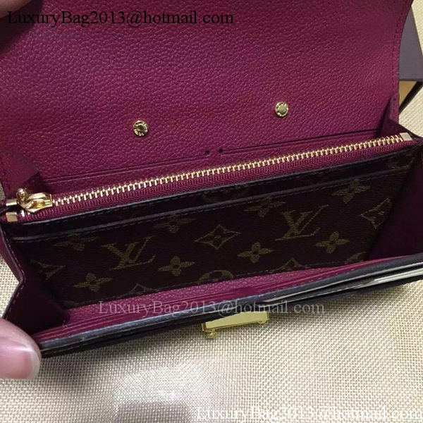 Louis Vuitton Monogram Canvas PALLAS WALLET M58413 Purple Louis Vuitton Monogram Canvas PALLAS WALLET M58413 Purple