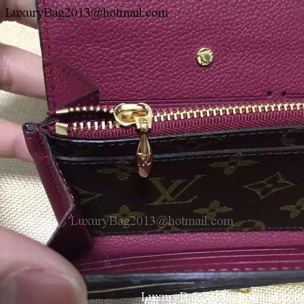 Louis Vuitton Monogram Canvas PALLAS WALLET M58413 Purple Louis Vuitton Monogram Canvas PALLAS WALLET M58413 Purple