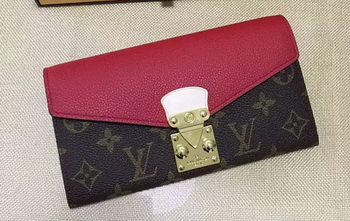 Louis Vuitton Monogram Canvas PALLAS WALLET M58413 Red Louis Vuitton Monogram Canvas PALLAS WALLET M58413 Red