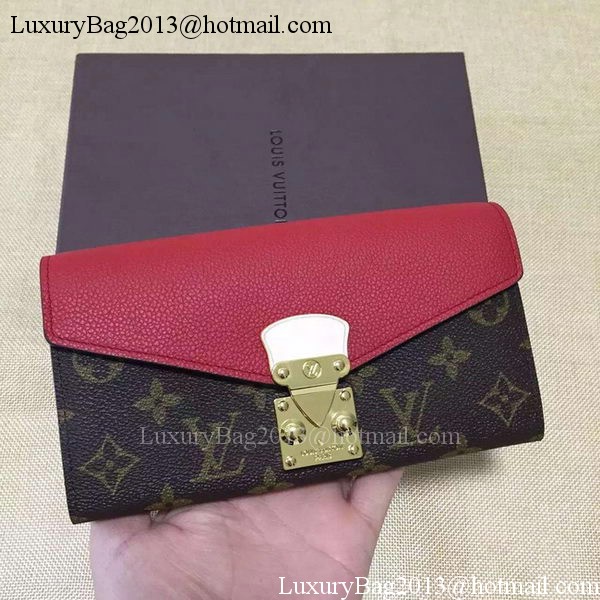 Louis Vuitton Monogram Canvas PALLAS WALLET M58413 Red Louis Vuitton Monogram Canvas PALLAS WALLET M58413 Red